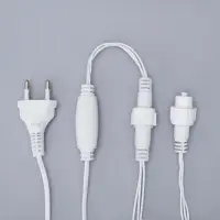 Гирлянда &laquo;Нить&raquo; 10 м, IP44, УМС, белая нить, 100 LED, свечение белое, 220 В