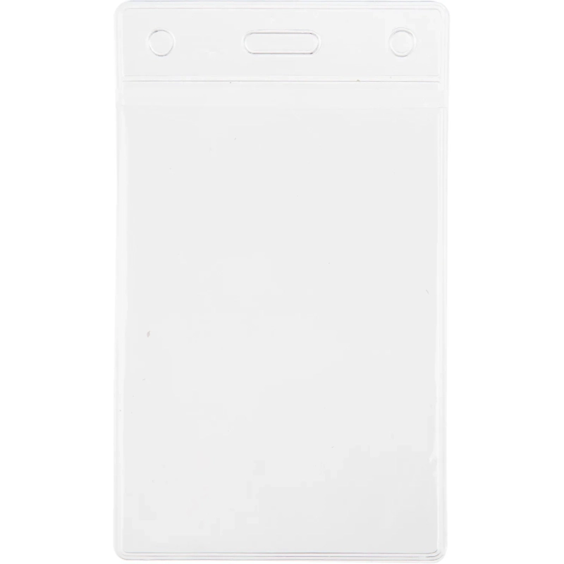 Бейдж Attache Economy 138x96 150мкм,шнур.2заж 45см син,вклад. 120x90 5шт/уп