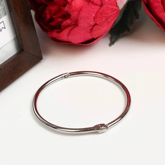 Кольцо для творчества (для фотоальбомов) Кольцо для творчества (для фотоальбомов) "Серебро" внутр. d= 5,5 см внешн. d=6 см