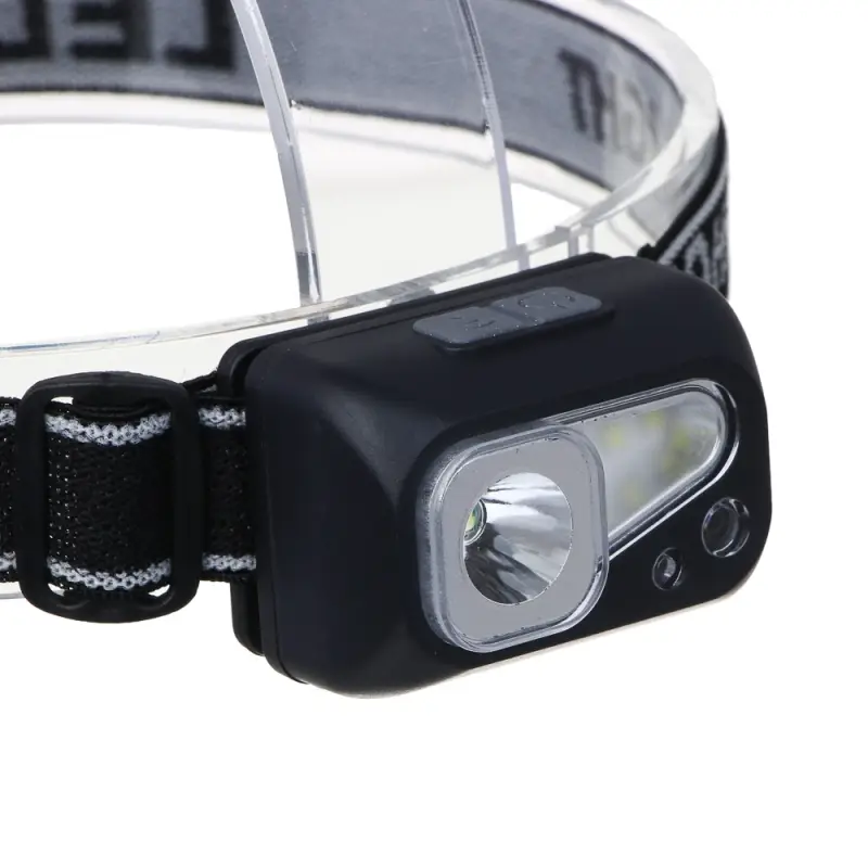 Фонарь налобный тм ЕРМАК, сенсорный, XPE LED + 3 SMD, 6 режимов, 500мАч, зарядка Type C, 57х29х38 мм