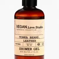 Набор женский VEGAN.Love.Studio  "Tonka Beans, Leather": гель для душа 300 мл + мыло для рук 300 мл