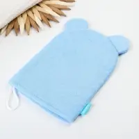 Мочалка детская для купания &laquo;Мишка&raquo;, варежка, из махры