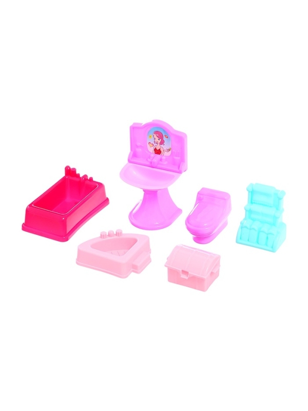 Кукольный дом «Тёмный домик», 2 куклы, мебель, аксессуары