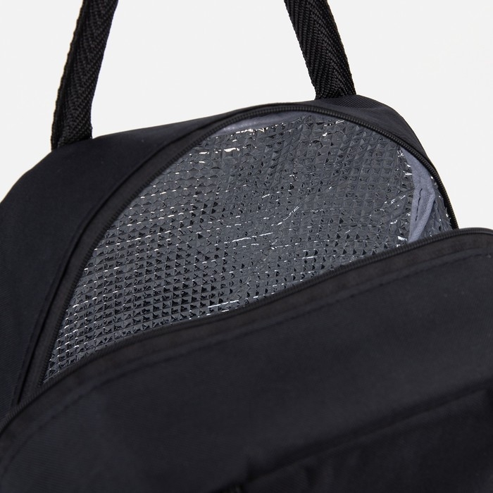 Термосумка на молнии 6 л, цвет чёрный Термосумка на молнии 6 л, цвет чёрный