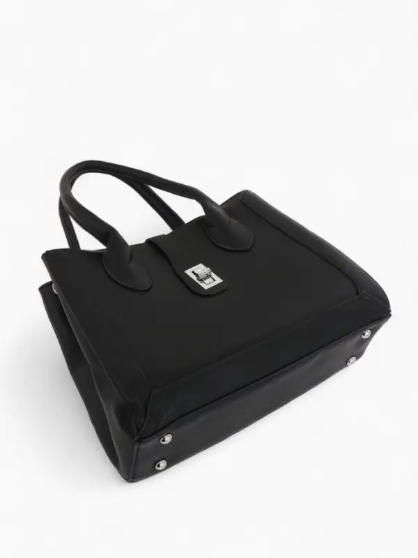 Сумка женская тоут TEXTURA на молнии, 31&times;11&times;21 см, чёрная