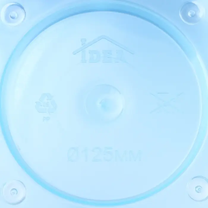 Горшок для орхидей с поддоном IDEA &laquo;Деко&raquo;, 1.2 л, пластиковый, голубой