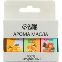 Набор эфирных масел цитрус и ваниль, апельсин, клубника &laquo;Богатство Аромата&raquo; 3 шт. по 5 мл