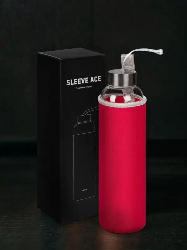 Бутылка для воды Sleeve Ace, красная Бутылка для воды Sleeve Ace, красная