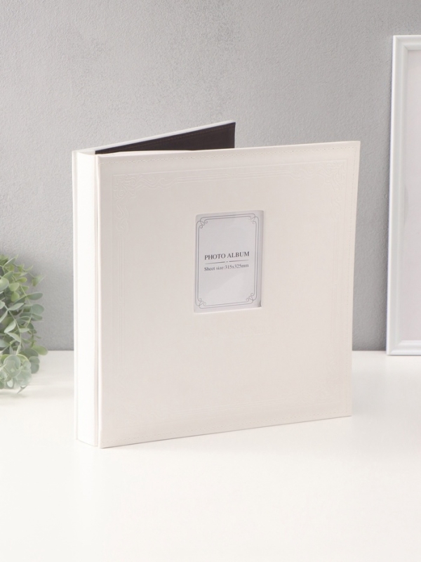 Фотоальбом на 500 фото 10х15 см Фотоальбом на 500 фото 10х15 см "Фигурное обрамление" кожзам, в коробке 5,5х32,5х34 см
