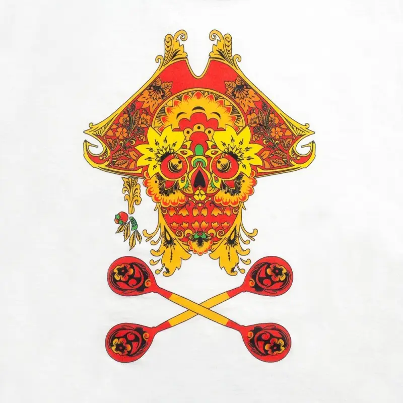 Футболка Yo Ho Hohloma, белая, размер XS Футболка Yo Ho Hohloma, белая, размер XS