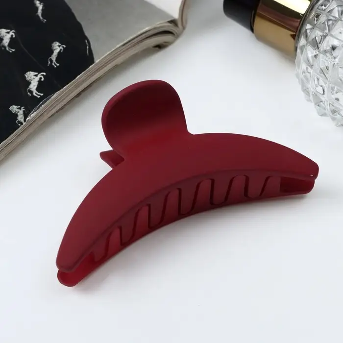 Крабик для волос «Леона», дуга классика матовый, 8 см, МИКС