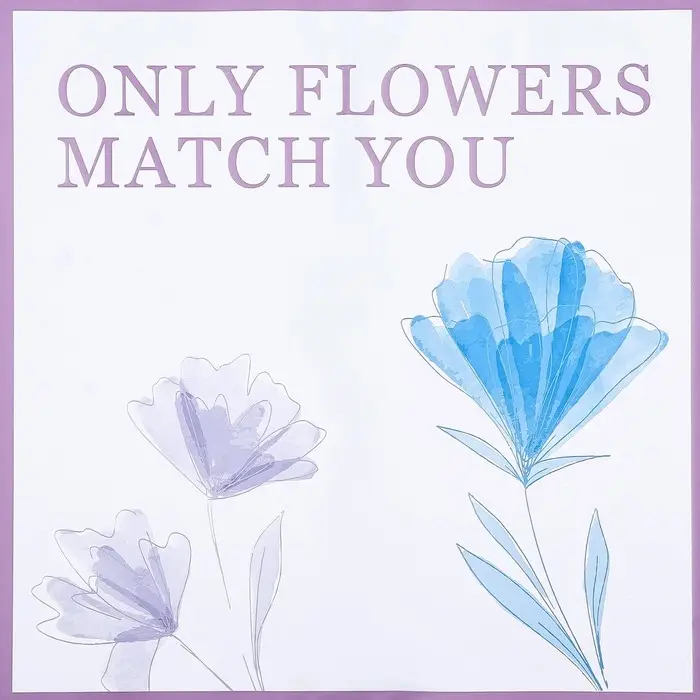 Пленка для цветов матовая, «Цветы для тебя», 58×58 см, сиреневый Пленка для цветов матовая, «Цветы для тебя», 58×58 см, сиреневый