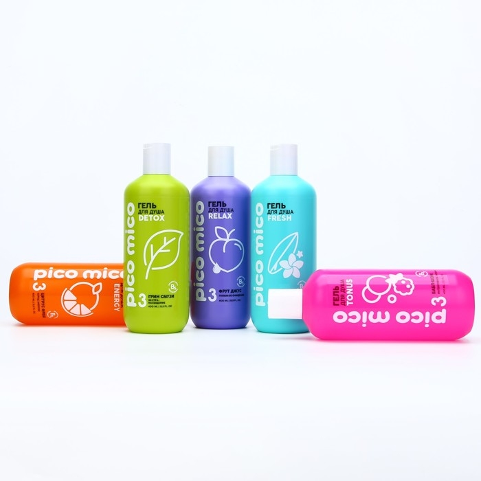 Гель для душа женский, 400 мл, аромат бабл-шейк, PICO MICO