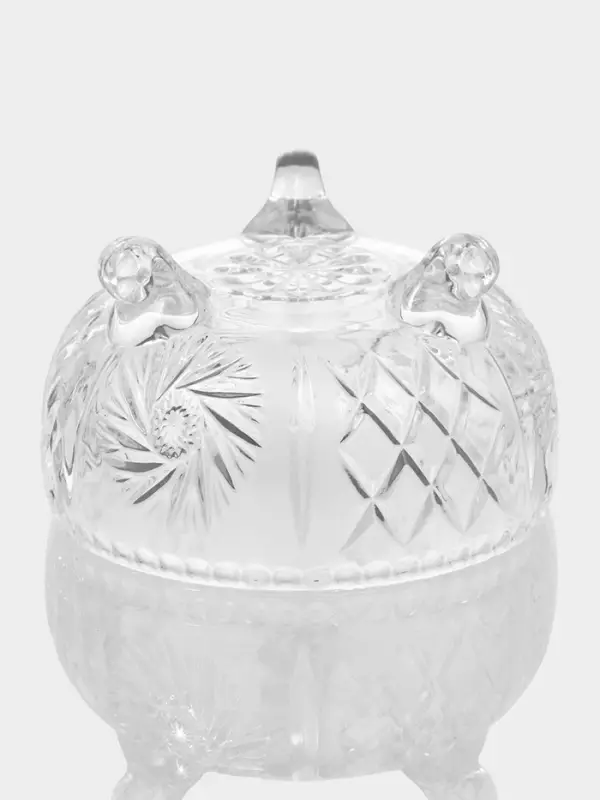 Сахарница с крышкой Сахарница с крышкой "Наполли" 8,7х8,7х10,5 см, прозрачная