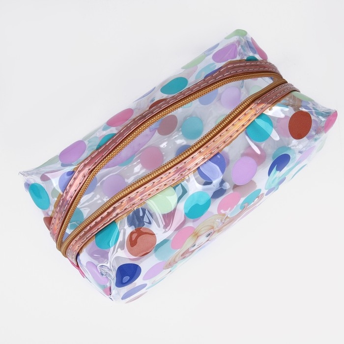 Набор косметичек для бассейна, 2 в 1, цвет золотой/разноцветный Набор косметичек для бассейна, 2 в 1, цвет золотой/разноцветный
