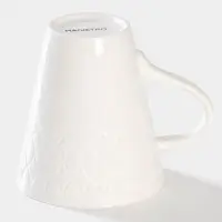 Кружка Magistro Argos, 300 мл, фарфор, белая