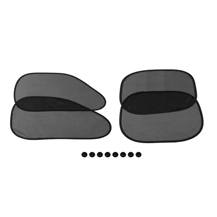 Шторки солнцезащитные на присосках, перед/зад. 44&times;36 см, 65&times;38 см, набор 4 шт.