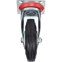 Колесо для тележки повор Стелла-техник 4001-125 д.125мм,г/п 100кг,резин,мет