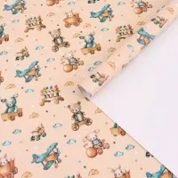 Бумага упаковочная &laquo;Детские игрушки&raquo;, глянец, 100&times;70 см