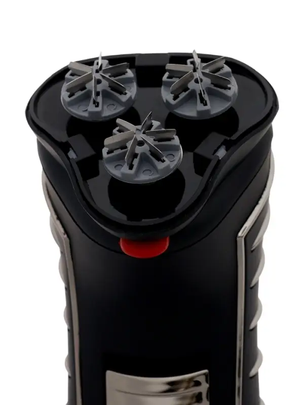 Электробритва Sakura SA-5414BK, АКБ, сеточная, 3 плавающие головки, триммер, чёрная Электробритва Sakura SA-5414BK, АКБ, сеточная, 3 плавающие головки, триммер, чёрная