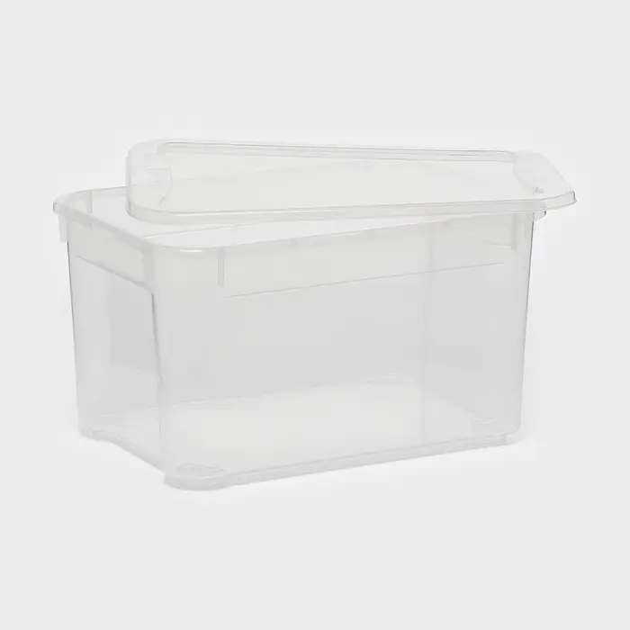 Ящик для хранения &laquo;Кристалл XS Plus&raquo;, 16 л, 38.9&times;27.5&times;21.5 см, с крышкой, прозрачный