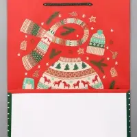 Пакет подарочный новогодний ламинированный, «Новый Год» , 26×12×32 см