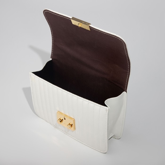 Сумка-мессенджер на клапане, цвет белый Сумка-мессенджер на клапане, цвет белый