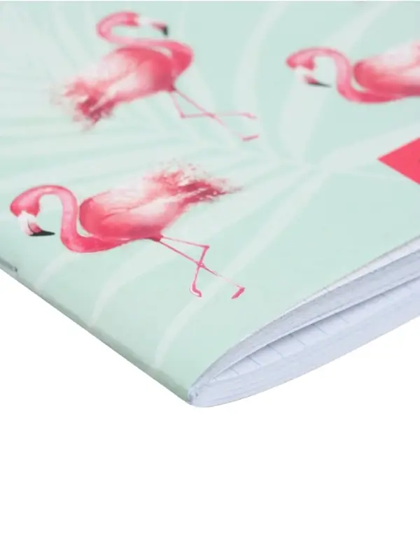 Тетрадь 96 листов в клетку, Calligrata &laquo;Фламинго&raquo;, МИКС