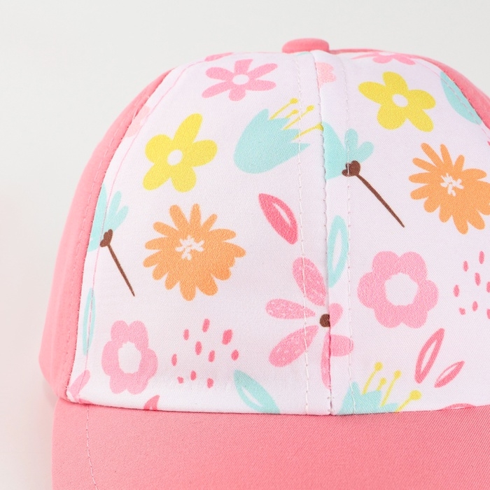 Кепка детская для девочки «Цветочки», р-р. 48-50 Кепка детская для девочки «Цветочки», р-р. 48-50