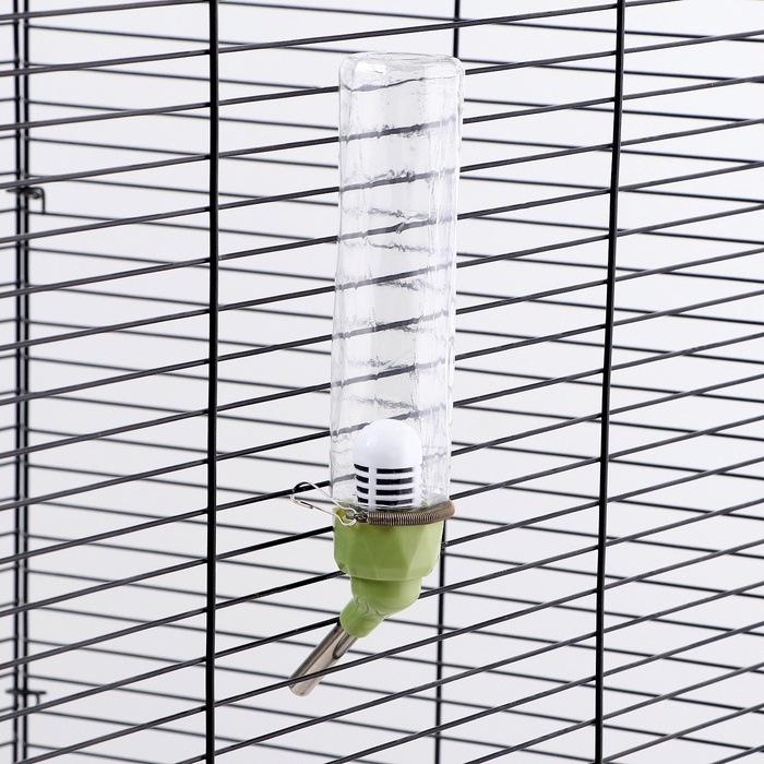 Поилка для грызунов, 125 мл, крепление-пружинка, и два сменных фильтра, зелёная Поилка для грызунов, 125 мл, крепление-пружинка, и два сменных фильтра, зелёная