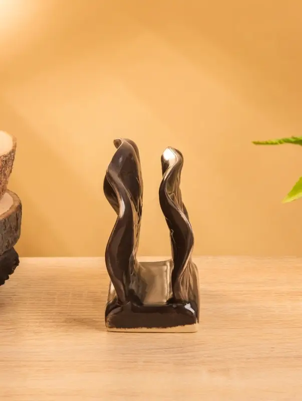 Салфетница Салфетница "Цветок" керамика, цв. коричневый, 12х5х10 см