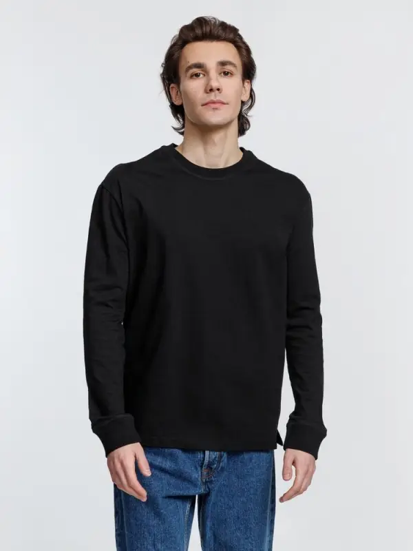 Футболка унисекс с длинным рукавом Pioneer LSL, черная, размер XS