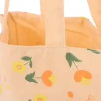 VETTA Сумка двухсторонняя с рисунком цветов и листьев, 34х40 см