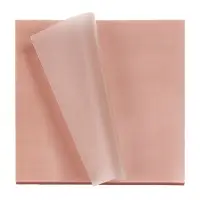 Блок с липким краем 76&times;76 мм, 50 листов, персиковый перламутр, прозрачный, пластик