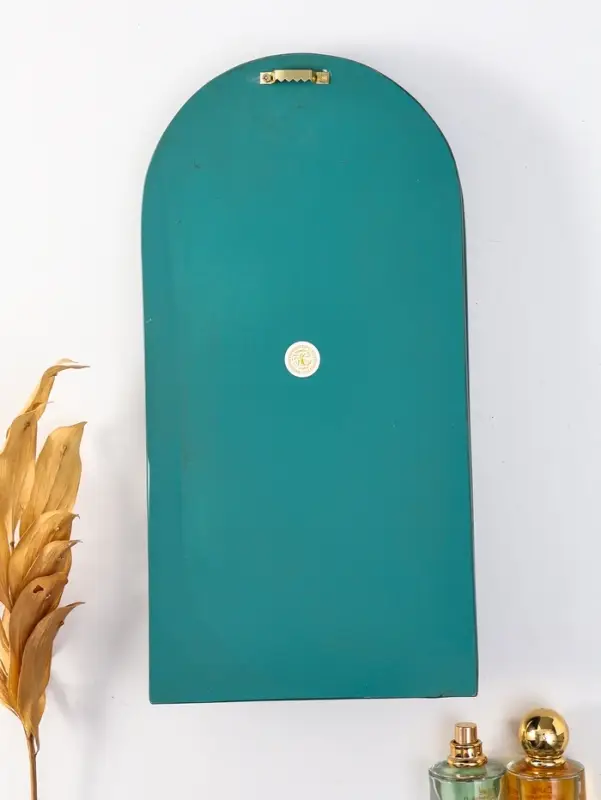 Панно интерьерное полистоун "Слоны в джунглях" зелёный с золотом 18,7х7,5х36,7 см