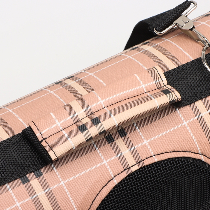 Сумка - переноска для животных  Сумка - переноска для животных "Клетка", розовая, размер S, 37 х 20х 24 см