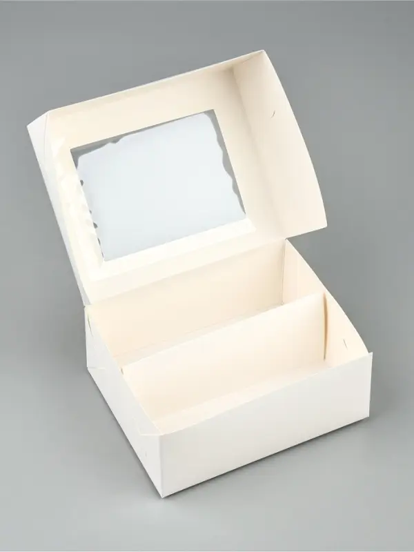 Кондитерская упаковка для макарун с окном, «Белая», 11 х 13.5 х 5.5 см Кондитерская упаковка для макарун с окном, «Белая», 11 х 13.5 х 5.5 см