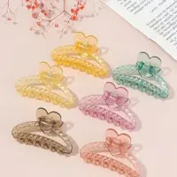 Краб для волос &laquo;Мариэтта&raquo; дуга сердце, 7.5&times;4 см, микс