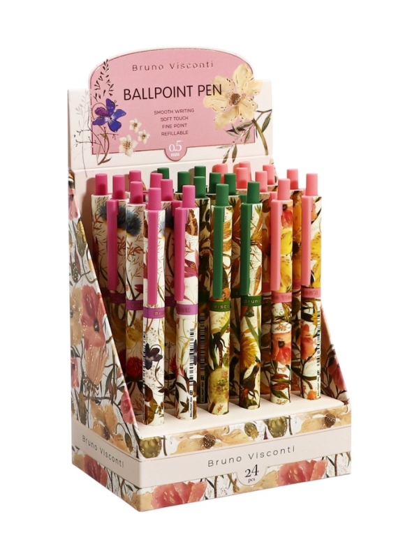 Ручка шариковая BrunoVisconti ArtClick.Flora.Bloom flowers, 0.5мм, стерж/син МИКС Ручка шариковая BrunoVisconti ArtClick.Flora.Bloom flowers, 0.5мм, стерж/син МИКС