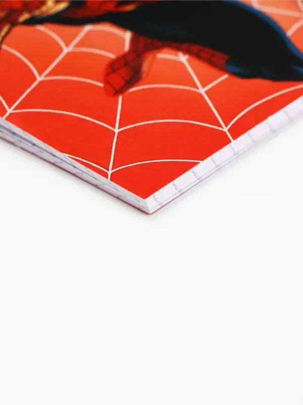 Блокнот А6, 32 л. на скрепке "Человек паук"