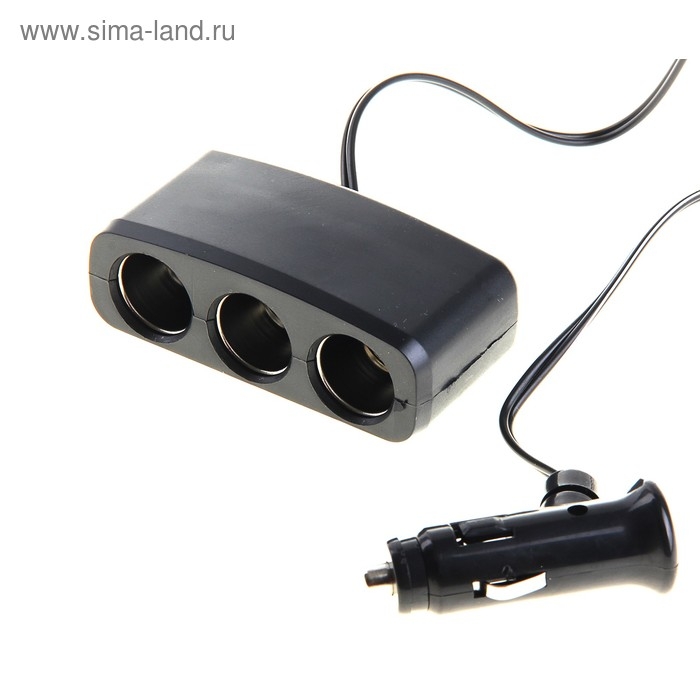 Разветвитель прикуривателя, 3 гнезда Разветвитель прикуривателя, 3 гнезда