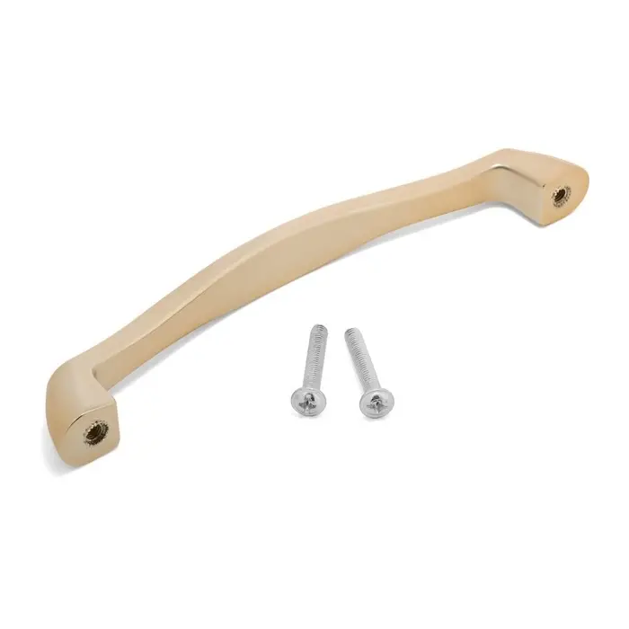 Ручка-скоба мебельная РС194GP, м/о 128 мм, цвет золото