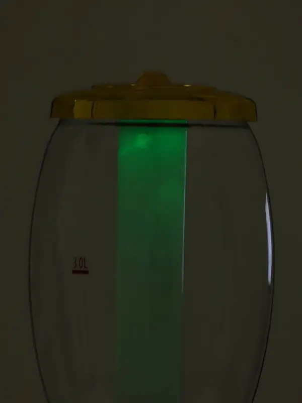 Башня пивная MonlinGold, колба 3 л, ёмкость для льда, подсветка, пластик, золотистый