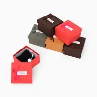 Набор коробочек подарочных 6 шт. под часы &laquo;Шильдик&raquo;, 8,5&times;8,5 см, цвет МИКС