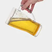 Кружка для пива охлаждающая, 420 мл, пластик, прозрачная