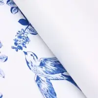 Пленка для цветов, "Весенний сад", бело-синий, 57х57 см