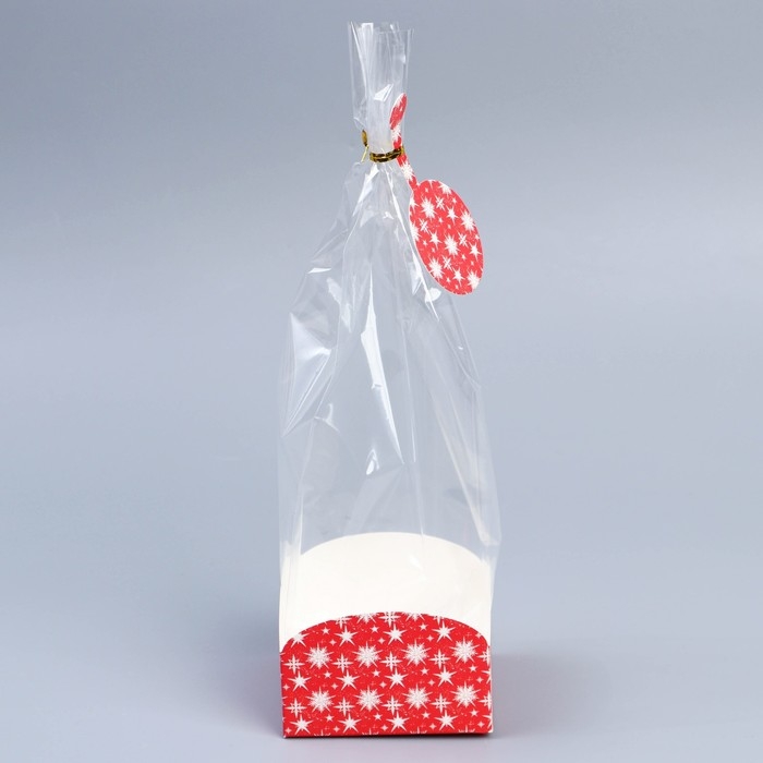 Пакет с коробкой «Новогодний подарок», 9 х 9 х 35 см, Новый год Пакет с коробкой «Новогодний подарок», 9 х 9 х 35 см, Новый год