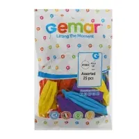 Воздушные шары латексные 18", панч-болл, пастель, набор 25 шт., МИКС