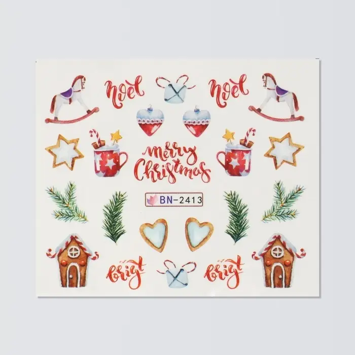 Слайдеры для ногтей «Noel», разноцветные Слайдеры для ногтей «Noel», разноцветные