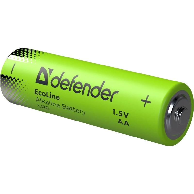 Батарейка DEFENDER алкалиновая LR6-4S АА, шринк 4шт/уп EcoLine